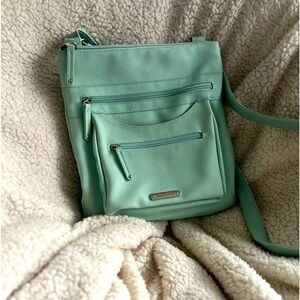 Ash green rosetti crossbody